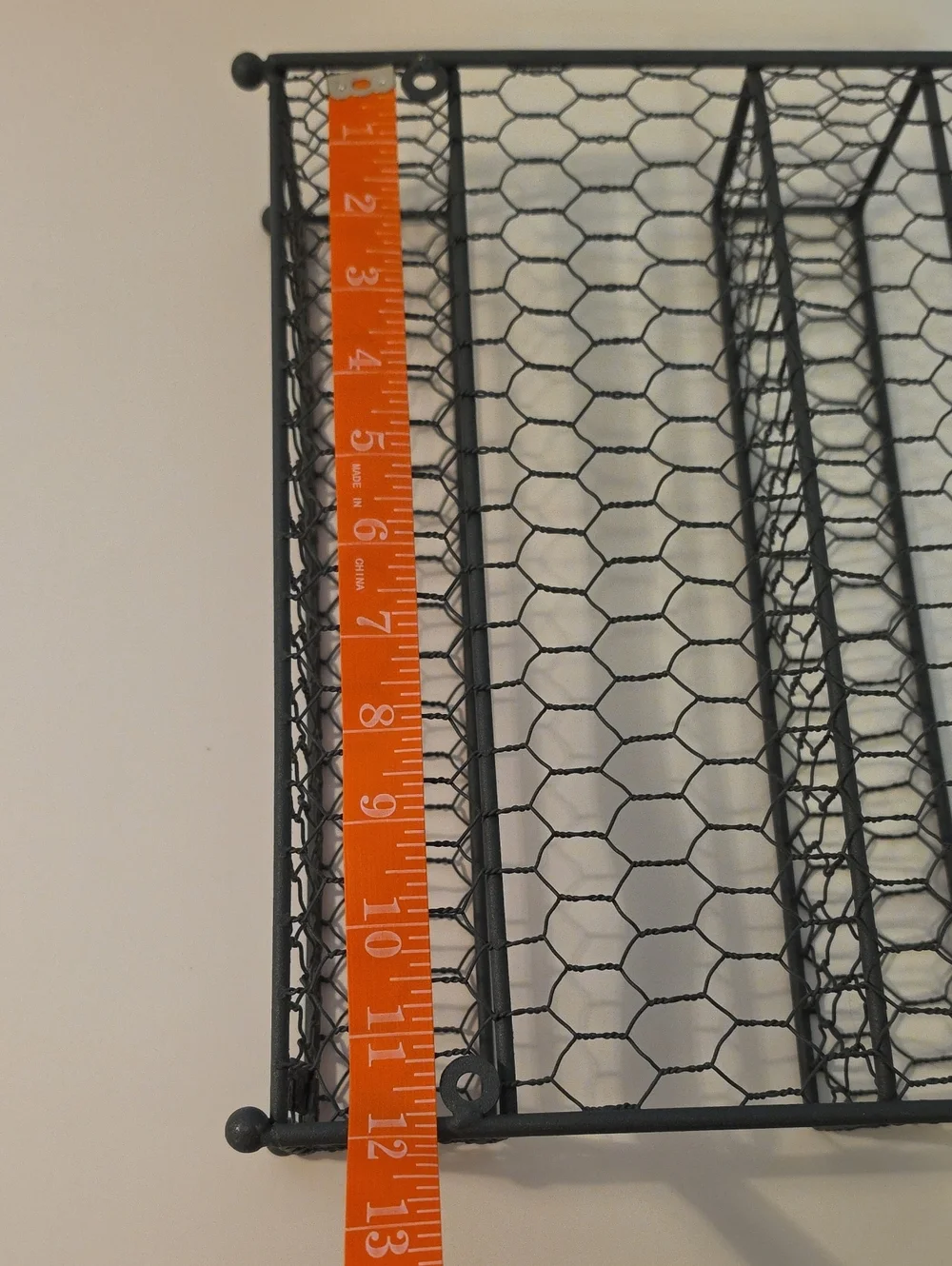 Rustic Two Tier Gray Wire Mesh/Chicken Wire Spice Rack - My Gift Brand